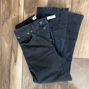 Madewell Cali Demi-Boot Black Wash Jeans (Size 28)